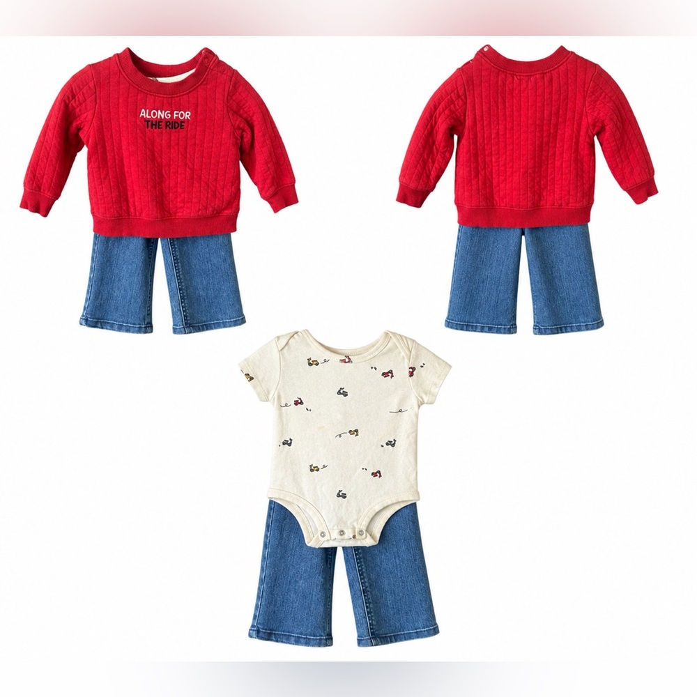 Baby Boy 9M Clothing Bundle | Carter’s + Mixed Brands | 6 Piece Outfit Set - Picture 7 of 13